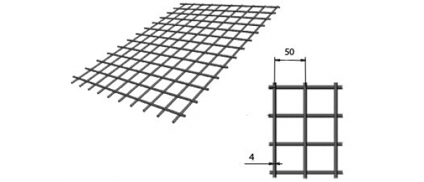 Сетка сварная (дорожная) 50х50х4мм 1х2м купить с доставкой в Барабаново